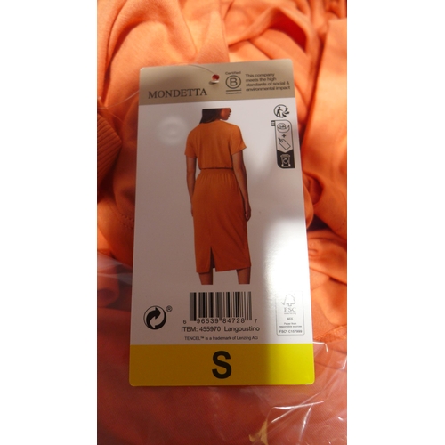 6254 - Mondetta dresses with elasticated waist x 10 in Orange. Various sizes with tags (338-23) *This lot i... 