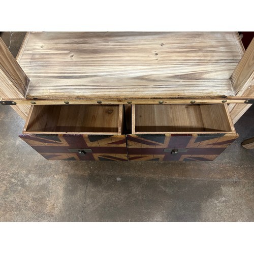 3151 - A Union Jack one drawer side table