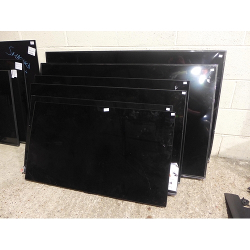 6320 - Quantity of broken/damaged tvs, brands including Hisense, Samsung etc.  (341-1,2,5,6,7,8,9) *This lo... 