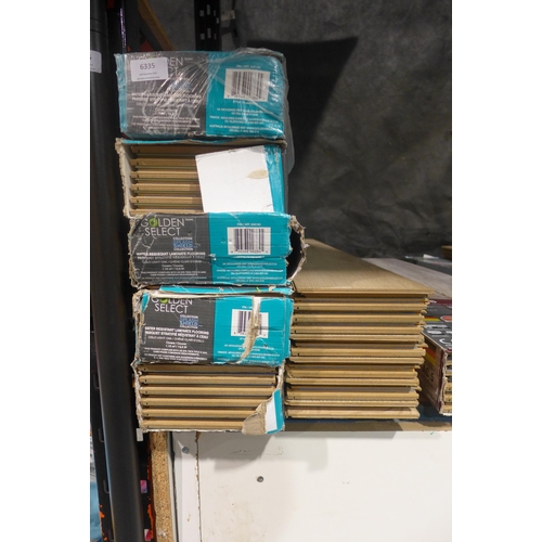 6335 - Twelve packs of Oslo Light Oak Laminate Flooring  (341-326-337) *This lot is subject to Vat