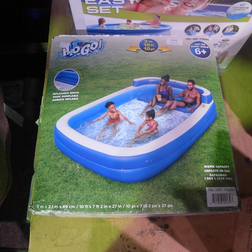 6354 - Easy Set 10Ft Pool, Intex Candyzone Playcentre and  H2Ogo! Family Lounge Pool   (341-80,111,123,124)... 