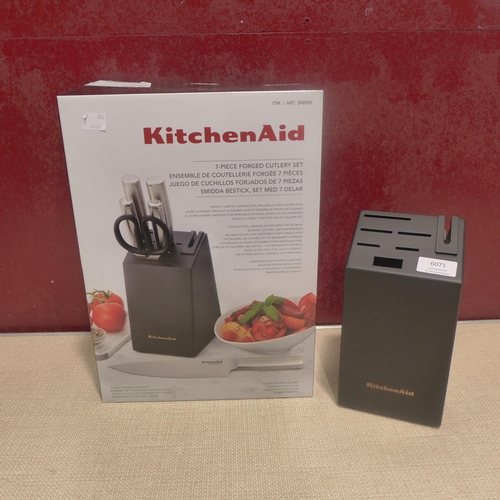 6071 - KitchenAid Knife Block (No Knives) (341-108) *This lot is subject to Vat