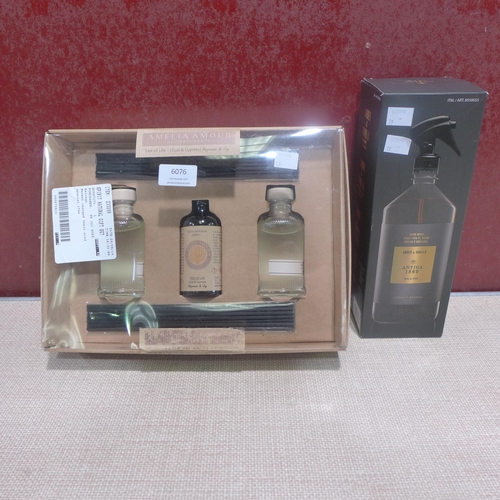 6076 - Antiga Room Spray and Spirit Natural Diffuser Set  (341-77,131) *This lot is subject to Vat