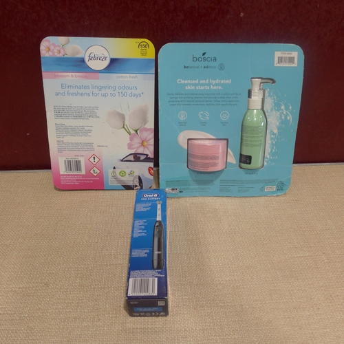 6077 - Boscia Daily Essentials Routine Set, Febreze Car Air Fresheners and an Oral-B Db5 Toothbrush  (341-2... 