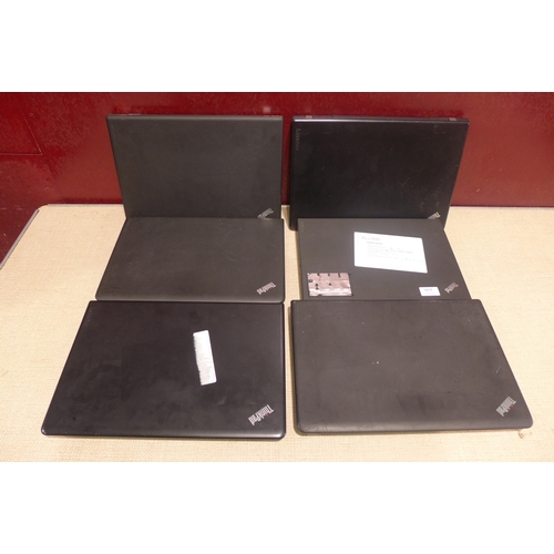 6079 - Six Lenovo Thinkpad Laptops (467) *This lot is subject to Vat