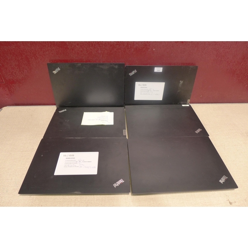 6080 - Six Lenovo Thinkpad Laptops (467) *This lot is subject to Vat