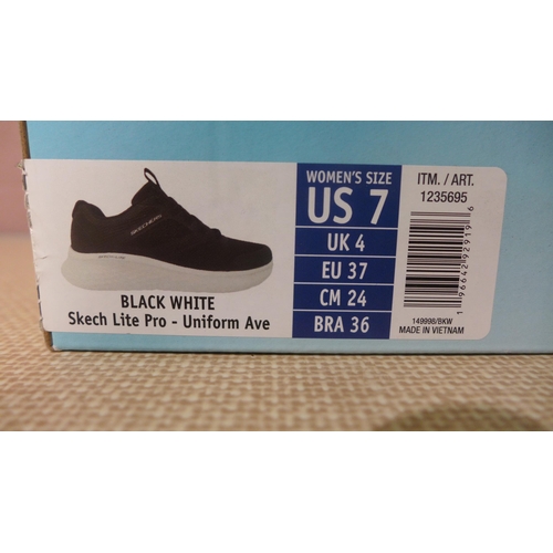 6107 - Skechers Lite Pro with Air-cooled memory foam trainer in black, UK Size 4 (338-3) *This lot is subje... 