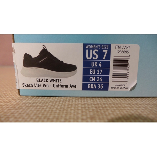 6109 - Skechers Lite Pro with Air-cooled memory foam trainer in black, UK Size 4 (338-11) *This lot is subj... 