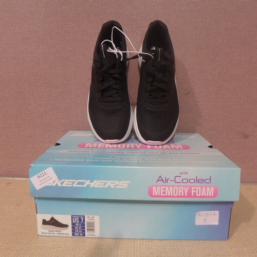 6111 - Skechers Lite Pro with Air-cooled memory foam trainer in black, UK Size 4 (338-8) *This lot is subje... 