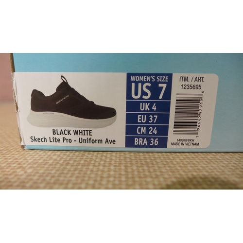 6113 - Skechers Lite Pro with Air-cooled memory foam trainer in black, UK Size 4 (338-10) *This lot is subj... 