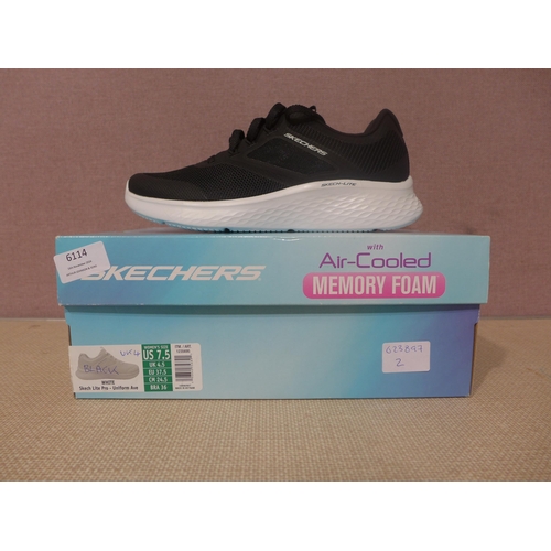 6114 - Skechers Lite Pro with Air-cooled memory foam trainer in white UK Size 4 (338-2) *This lot is subjec... 