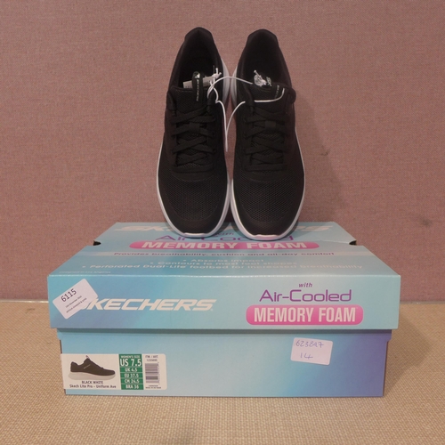 6115 - Skechers Lite Pro with Air-cooled memory foam trainer in black, UK size 4.5 (338-14) *This lot is su... 