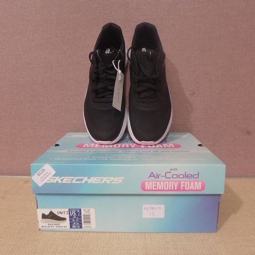 6116 - Skechers Lite Pro with Air-cooled memory foam trainer in black UK Size 5.5 (338-13) *This lot is sub... 