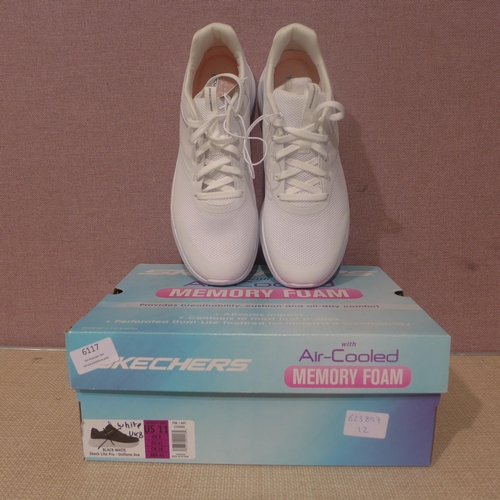 6117 - Skechers Lite Pro with Air-cooled memory foam trainer in White - UK Size 8 (338-12) *This lot is sub... 