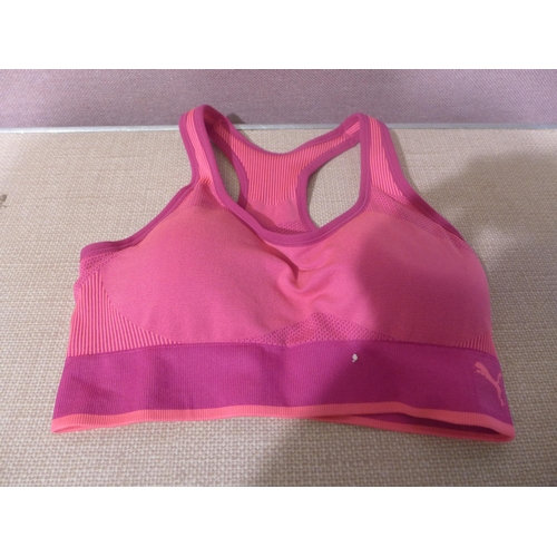 6122 - Puma Performance Sports bras x 16, loose. Various colours and sizes (335-56) *This lot is subject to... 