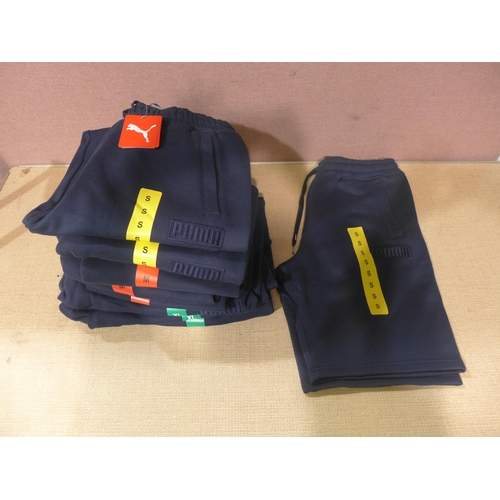 6126 - Puma Badge Shorts, x 9 in blue, sizes- 3 small, 3 medium and 3 extra large with tags (338-36) *This ... 