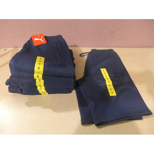 6127 - Puma Badge Shorts, x 7 in blue, size small with tags (338-39) *This lot is subject to Vat