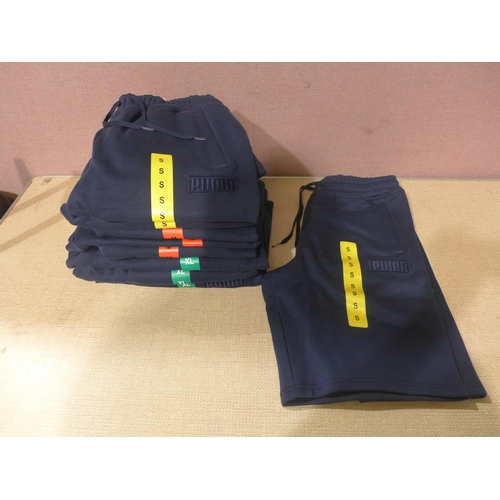 6129 - Puma Badge Shorts, x 9 in blue, sizes- 3 small, 3 medium and 3 extra large with tags (338-37) *This ... 