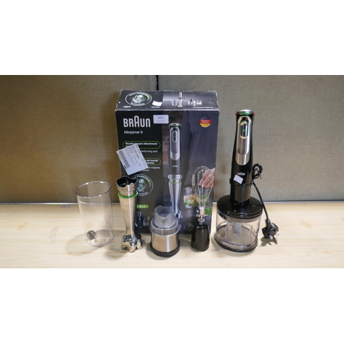 6052 - Braun Multiquick 9 Hand Blender with box - model no - Mq9138Xi (341-201) *This lot is subject to Vat