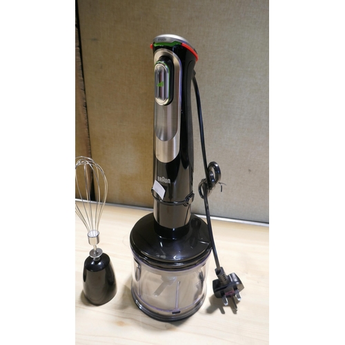 6052 - Braun Multiquick 9 Hand Blender with box - model no - Mq9138Xi (341-201) *This lot is subject to Vat