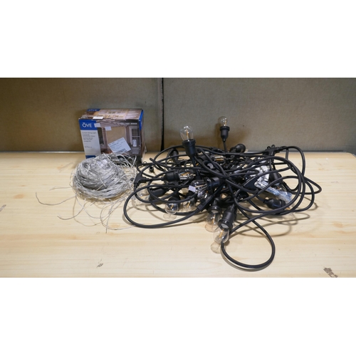 6055 - Curtain String Lights and Feit String Lights 48Ft/ 14.6M  (341-191,193) *This lot is subject to Vat