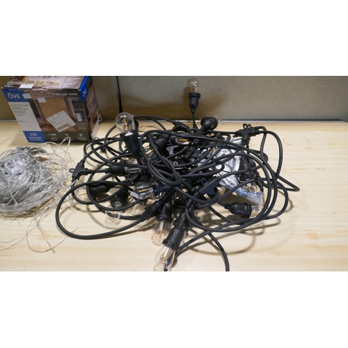 6055 - Curtain String Lights and Feit String Lights 48Ft/ 14.6M  (341-191,193) *This lot is subject to Vat