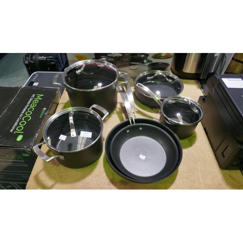 6060 - Kirkland Signature Hard Anodised 10piece Induction Cookware, Original RRP £113.99 + Vat  (341-202) *... 