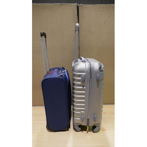 6241 - Two carry on suitcases including American Tourister and one other (341-222) *This lot is subject to ... 