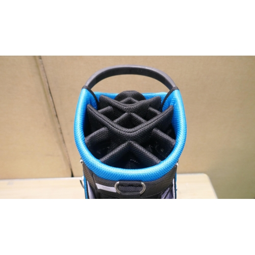 6261 - Ben Sayers DLX cart bag grey/turquoise, boxed