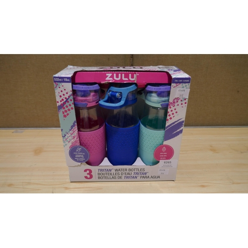 6265 - Three Zulu Water Bottles (341-316) *This lot is subject to Vat
