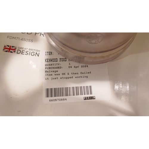 6290 - Kenwood All In 1 Food Processor with box and accessories, Original RRP £109.99 + Vat  (341-243) *Thi... 