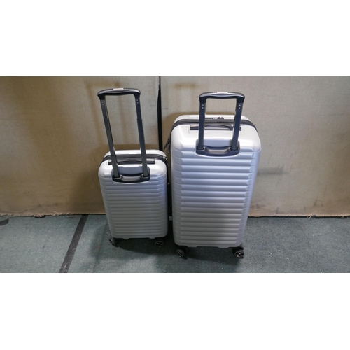 6027 - Delsey Luggage 2 Piece Silver Trunk Set , Original RRP £119.99 + Vat  (341-280) *This lot is subject... 