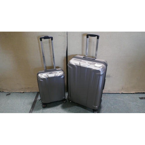 6028 - Samsonite Endure 2 piece Hardside Silver Suitcases, Original RRP £119.99 + Vat  (341-263) *This lot ... 