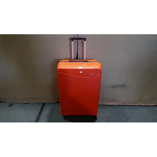 6030 - American Tourister Jetdriver Large 77Cm Orange Hardside Suitcase (341-190) *This lot is subject to V... 