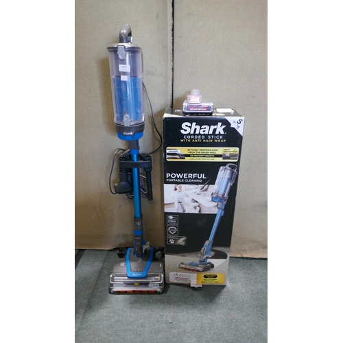 6032 - Shark Corded Stick Vacuum Cleaner with accessories and box - model no - Hz400Ukt, Original RRP £149.... 