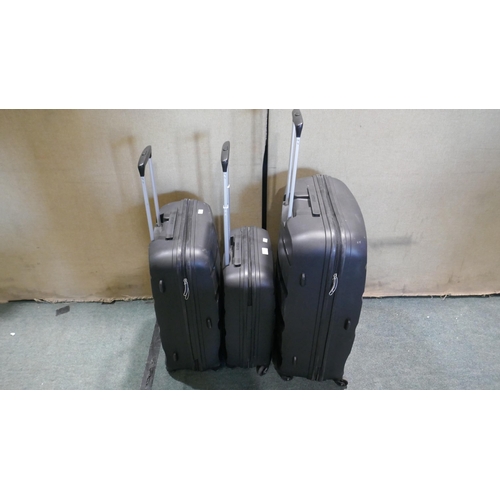 6036 - American Tourister Bon Air 3 piece Black Large/Medium/Carry On Suitcase Set, Original RRP £120.83 + ... 