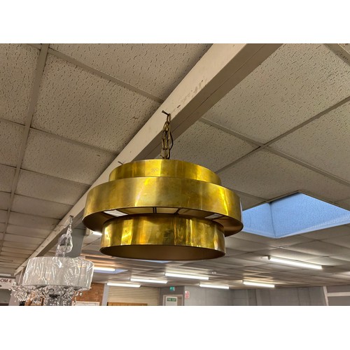 3148 - A gold retro style ceiling pendant