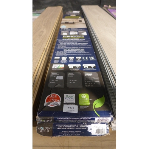 6331 - Two packs of Alabaster Vinyl Flooring (341-192,342) *This lot is subject to Vat