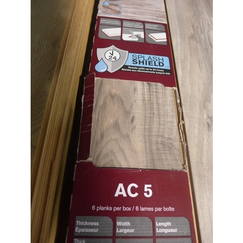 6334 - Grey Walnut Laminate Flooring (341-338) *This lot is subject to Vat