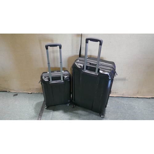 6034 - Samsonite Endure 2 piece Hardside Black Suitcases with box, Original RRP £119.99 + Vat  (341-15) *Th... 