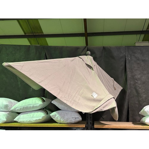 6337 - Atleisure 6 X 6Ft Dove Market Umbrella (341-205) *This lot is subject to Vat