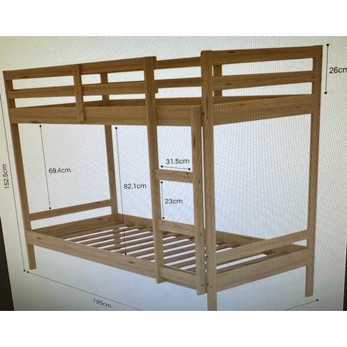 3194 - A pine Letto bunk bed *This lot is subject to Vat