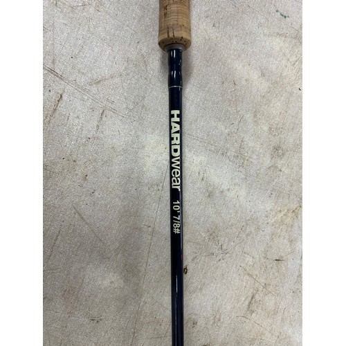 5040 - A collectible Edgar Sealey “Glane” Conolon live fiber 9ft two piece fly rod with original bag and an... 