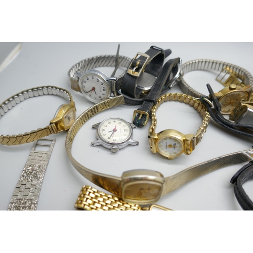 7219 - A collection of lady's wristwatches including Ingersoll and Accurist