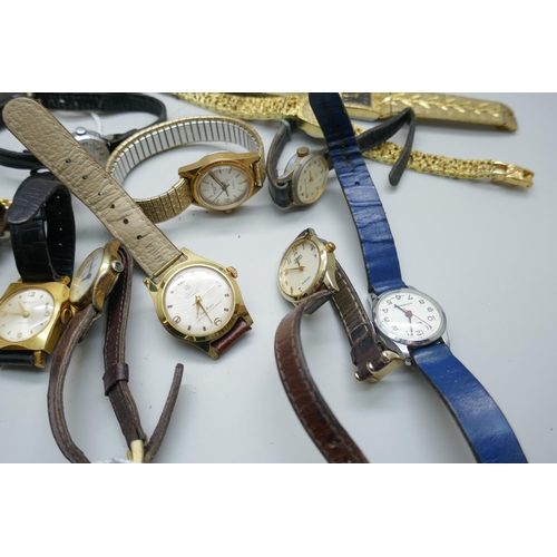 7219 - A collection of lady's wristwatches including Ingersoll and Accurist