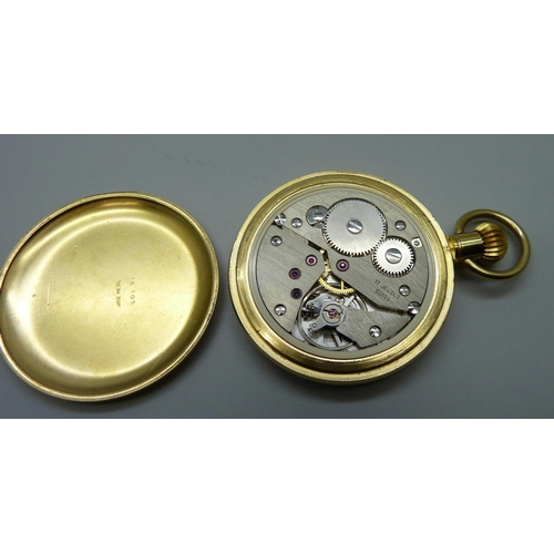 7254 - An Avia top-wind pocket watch with screw back