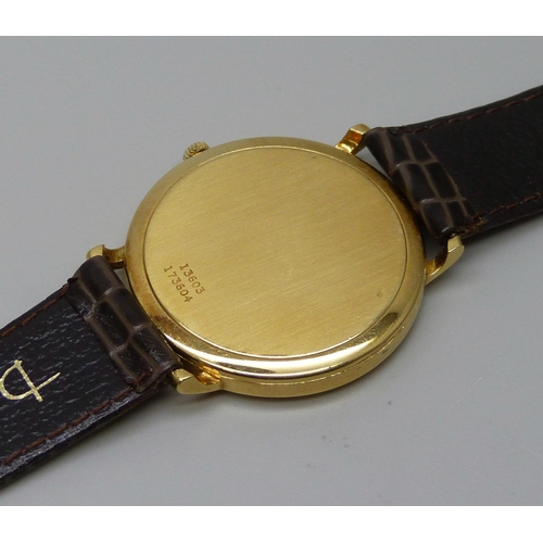 7278 - An 18ct gold Piaget wristwatch, 1969, 13603, 173604, 32mm case