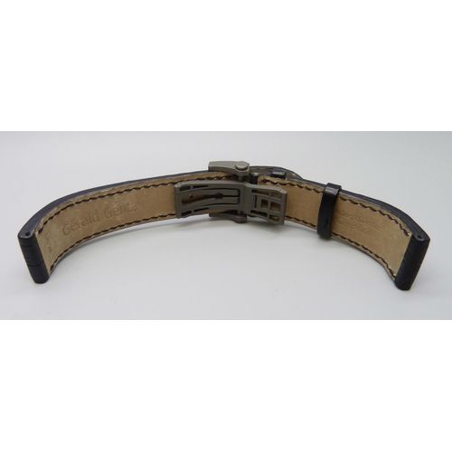 7279 - A Gérald Genta alligator skin wristwatch strap