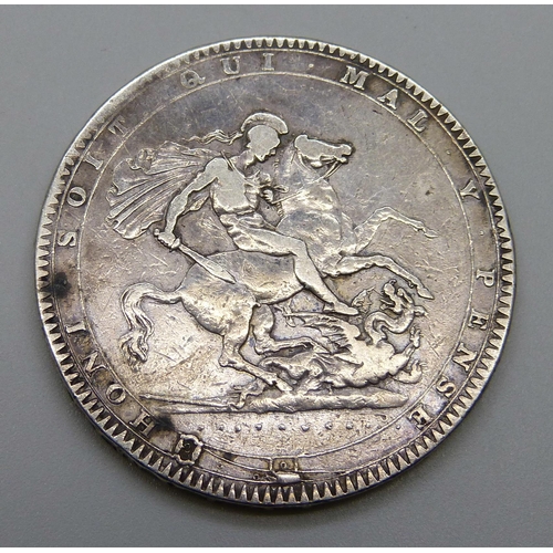 7289 - Coins; a George III 1819 silver crown