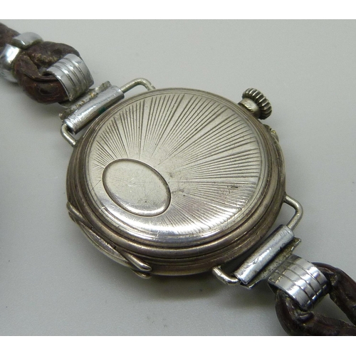 7291 - A Sicura TV dial wristwatch, a Smiths Empire wristwatch and a silver cased wristwatch